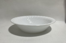 3 CORELLE ENHANCEMENTS WHITE SWIRL CEREAL BOWLS 7 1/4"
