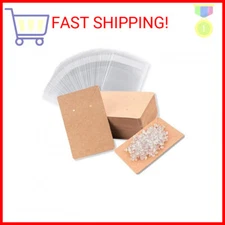 Earring Display Cards with 100 Pcs Earring Holder Cards 200 Pcs Earring Backs an