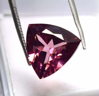Natural Trillion Cut 10 Carat EGL New Red Garnet Loose Gemstone 25P