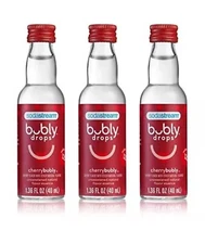 Sodastream Bubly Drops Cherrybubly Cherry Unsweetened Pack Of 3 Makes 36L