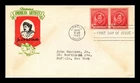 JAMES A M WHISTLER FAMOUS AMERICANS FDC SCOTT 885 PAIR TORKEL GUNDEL US COVER