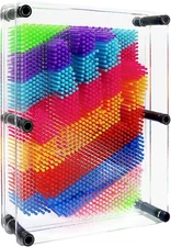 Hsxfl Classic 3D Pin Art Board Toy Sculpture - 8in x 6in Large Size 3D Pin Art T