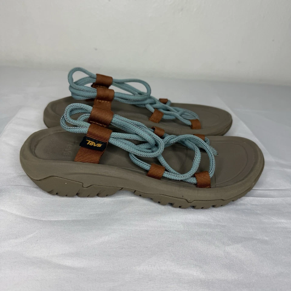 Sandalias Teva Hurricane XLT Infinity Sea Glass azules con tiras entrecruzadas para mujer 5’s Foto 4 de 4