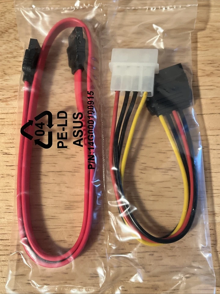 Asus A8V-XE **Motherboard PARTS ONLY** Support CD, Sata AsLink Plug, Ribbons - Image 3 of 4