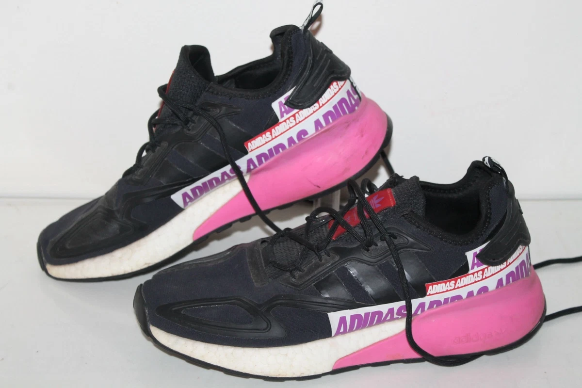 adidas ZX 2K Boost Wordmark Heel Stripe - Black Pink 2020 for sale