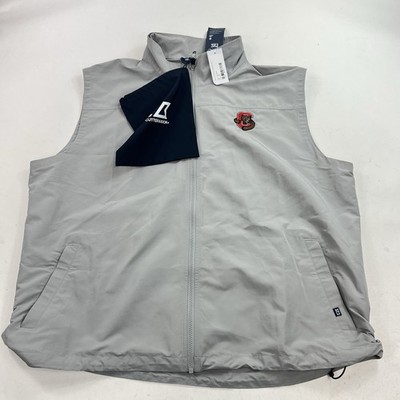 NEW Cutter & Buck Chapter Eco Vest Gray Size XXL Cornell Bears WIndbreaker