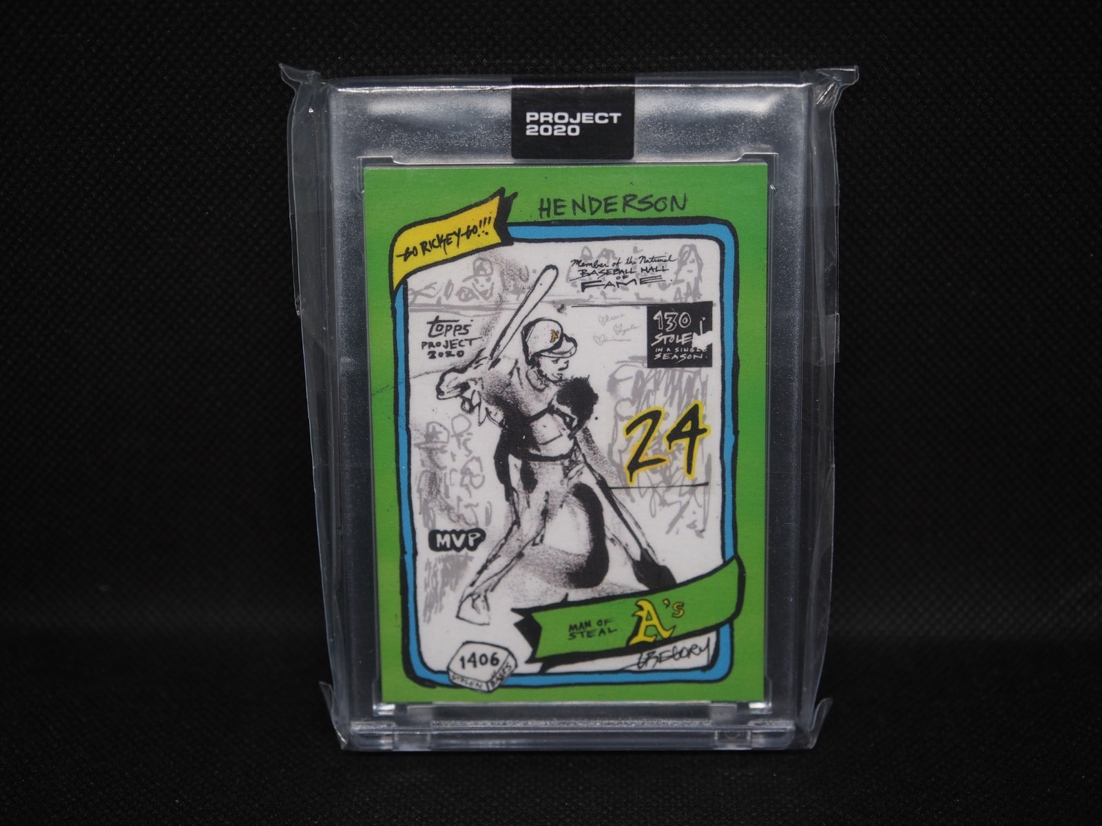 Topps Project 2020 - Rickey Henderson by Gregory Siff Card #206 PR 2685