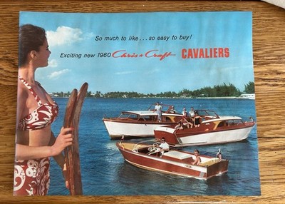 New old stock Chris Craft 1960 Cavalier Boat Catalog, never issued