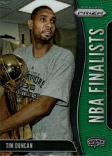 2019-20 Panini Prizm Tim Duncan #5 NBA Finalists Green San Antonio Spurs 34A