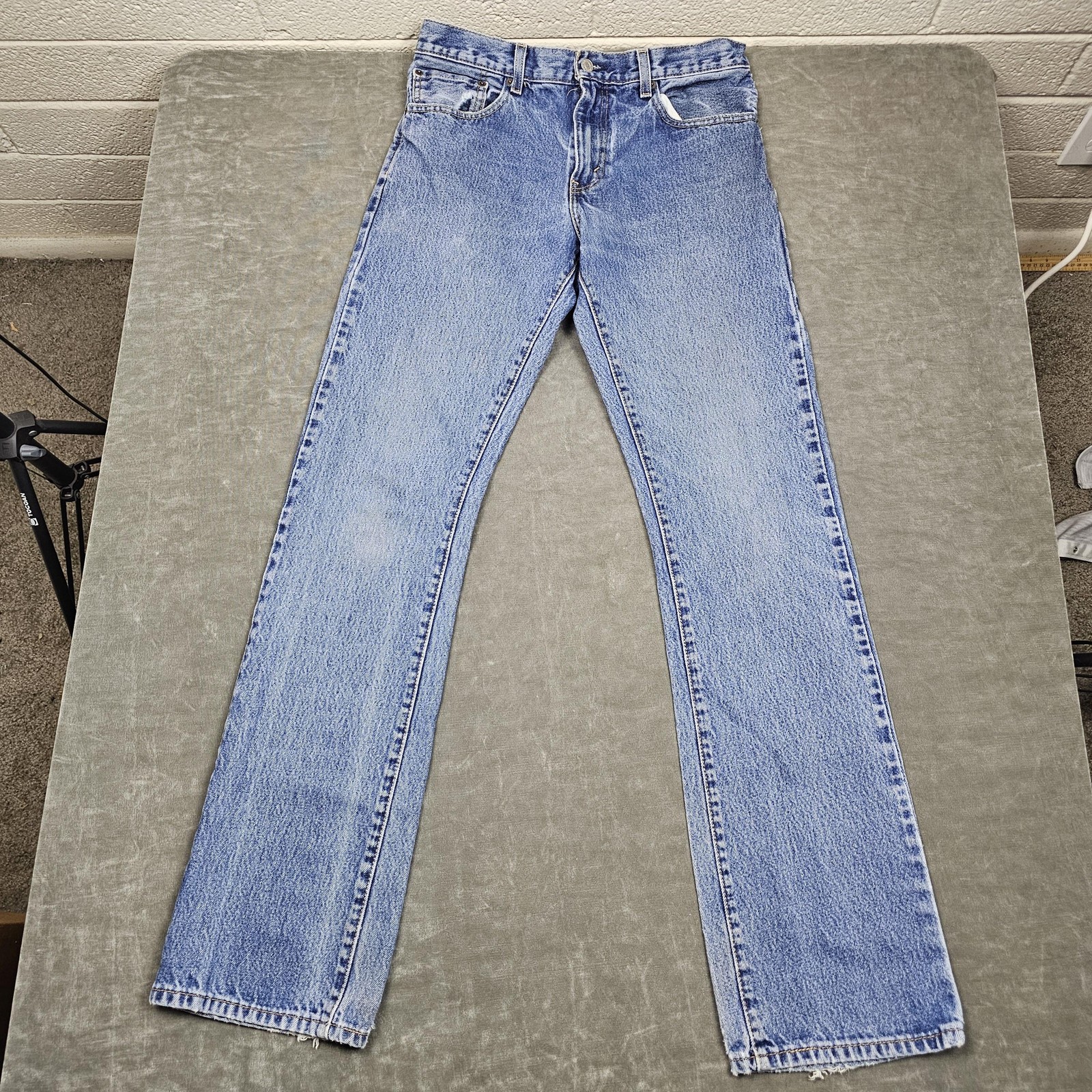 Mens 31x36 Light Wash Blue Bootcut Denim 5 Pocket Cowboy