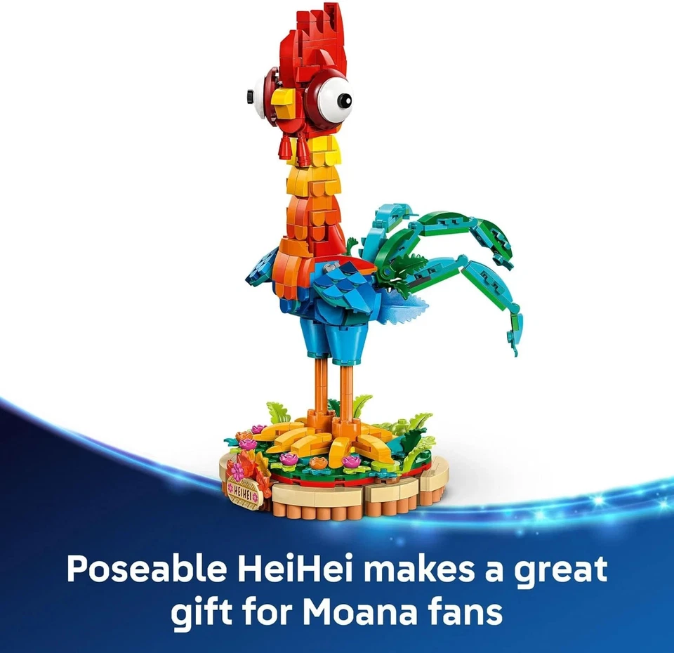 LEGO Disney Moana 2 Heihei - Idea de regalo de juguete de construcción - 43272 Foto 3 de 4