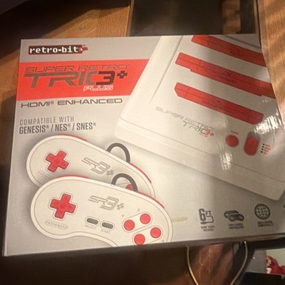 Retro-Bit Super Retro Trio+ Plus HDMI Enhanced Console NES/SNES/Genesis