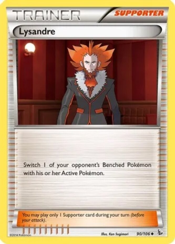 x4 Lysandre - 90/106 - Uncommon Pokemon XY Flashfire M/NM