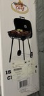 18 Inch Portable Charcoal Grill with 4 Legs and Wheels for Outdoor BBQ/Cooking