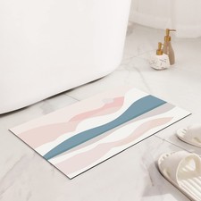 Thin Quick Dry Bath Mat for Bathroom Non Slip Absorbent Shower Rug 16" x 24" ...