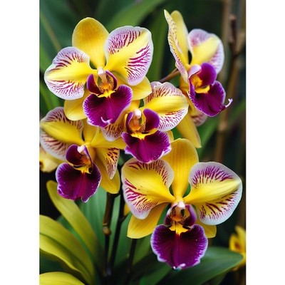 Phalaenopsis Diamond Art Kit for Adults 12 x 16 Inch DIY Craft