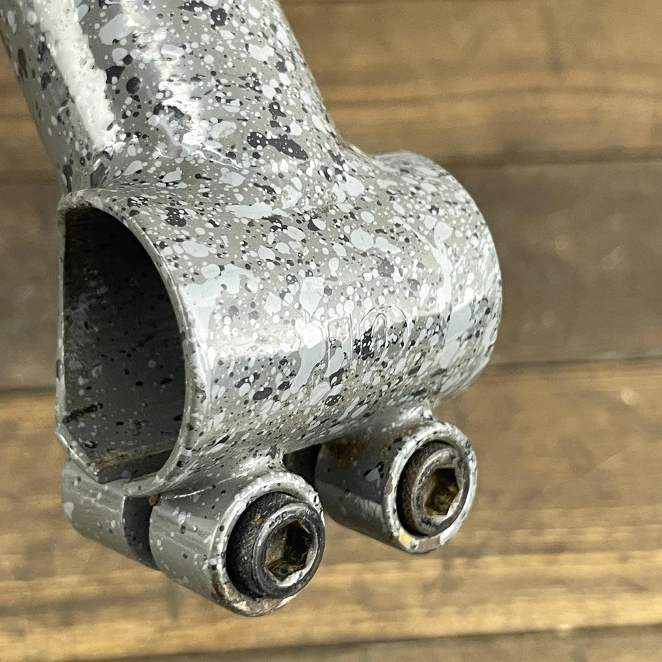 Vintage GT Quill Stem 22.2mm 1" 25.4mm Clamp Gray Splatter Marble Riser 80s MTB - Image 3 of 4