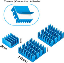 Case for Raspberry Pi 3 with Fan Cooling Pi 3B Case with 3 Pcs Heat-Sinks 5V ...