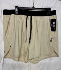 NWT Rhone 7  Invictus Unlined Shorts In Sandstone, Size XXL