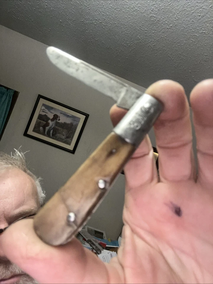 O.N.B Barlow Knife, C 1901-1913, Bone Saw Cut Sides, Germany, Vintage Rare Old!! - Image 4 of 4