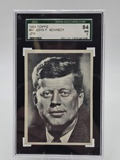1964 Topps John F Kennedy JFK Portrait #41 SGC 7 NM Vintage Presidential Card