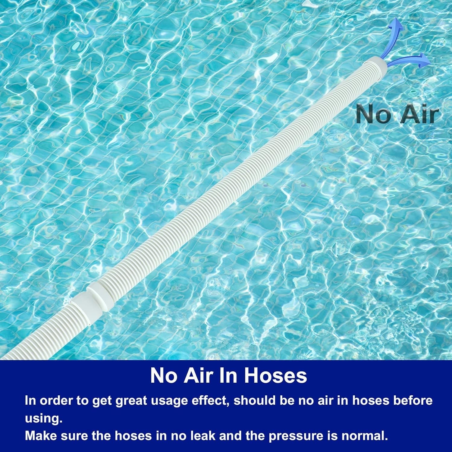 Pool Vacuum Hose Set - 8 Hoses, 1.5” Diameter