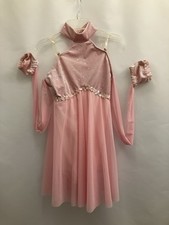 Ballroom Salsa Lyrical Pink Dance Costume
