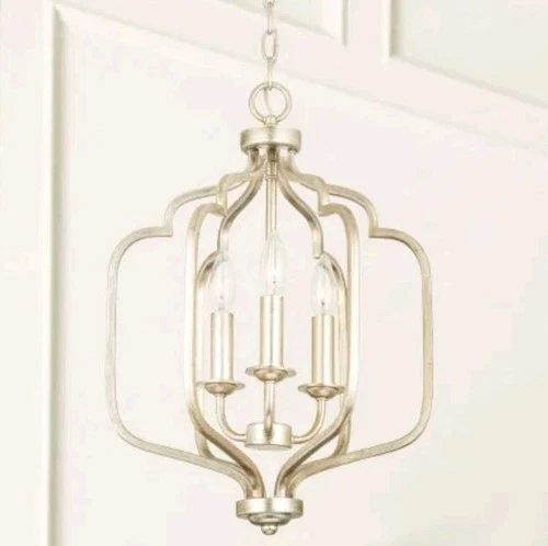 Capital Lighting 538731 Ophelia 3 Light 14"W Taper Candle Pendant - Winter Gold - Picture 7 of 8