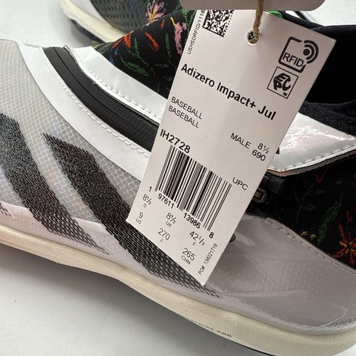 Size 9 adidas Adizero Impact+ J Rod Floral Metal Baseball Cleats IH2728 Mens - Picture 7 of 12