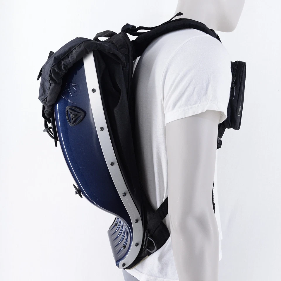 Mochila rígida ejecutiva Boblbee Megalopolis azul metálico *nueva con etiquetas* Foto 3 de 4