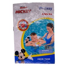 Bestway Disney Mickey Mouse Swim Ring Inflatable Swimming Pool Float 22"