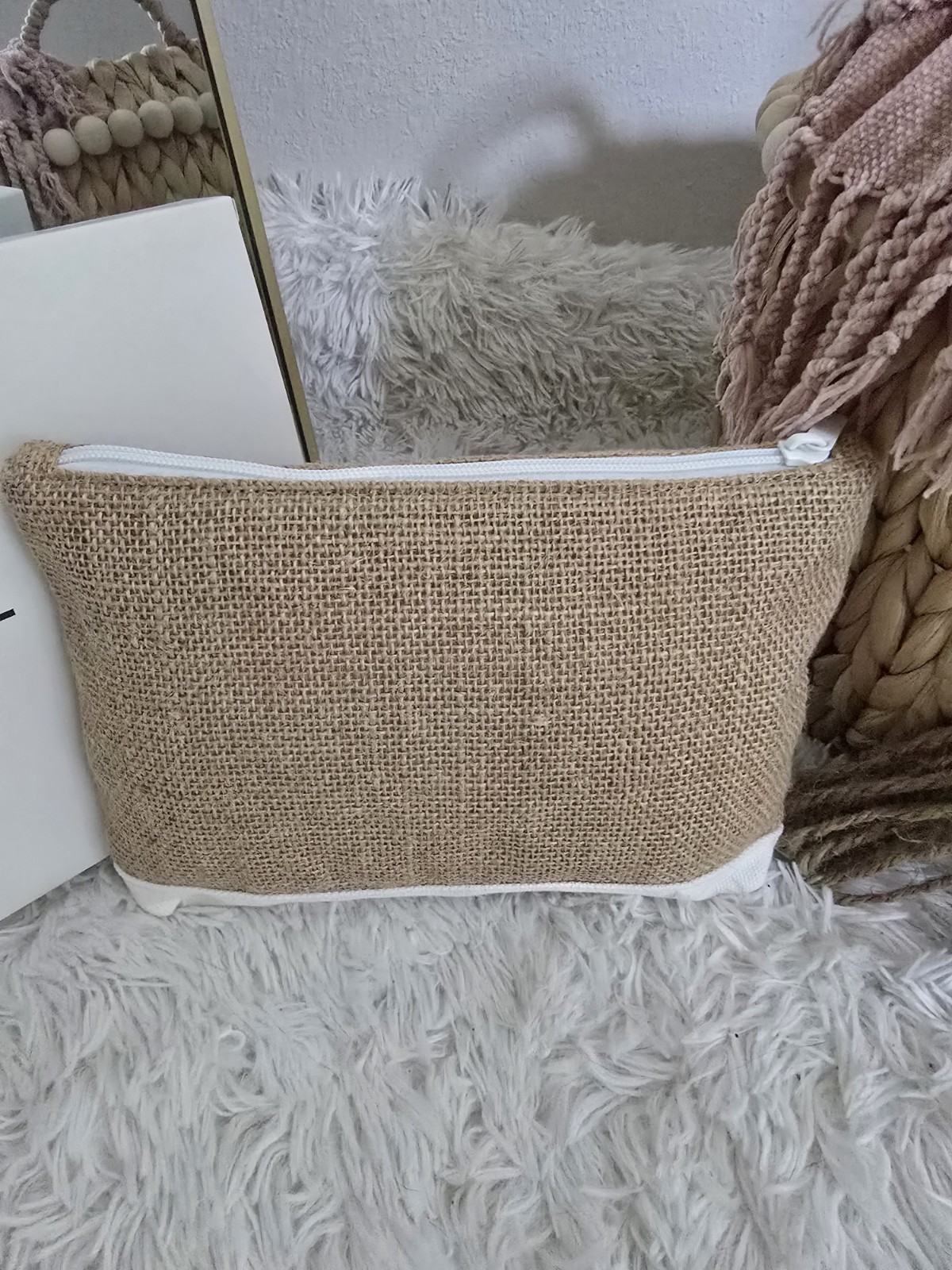 Chanel Beaute Brown flax Cosmetic Makeup Pouch Clutch Bag VIP Gift | eBay