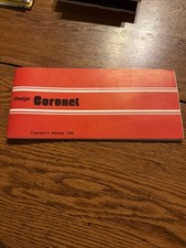 1969 Dodge Coronet Owners Manual
