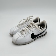 Nike Cortez Sneakers Youth Size 6.5 White Black Streetwear Wedding Nostalgia
