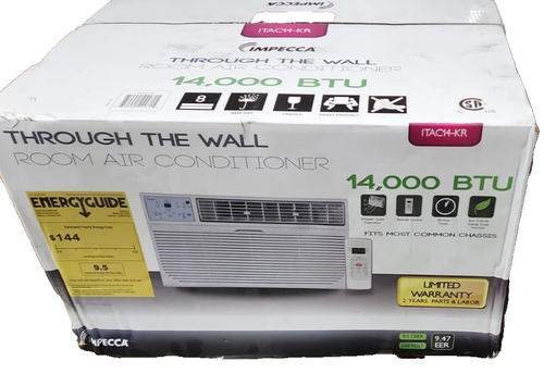 IMPECCA 14,000BTU Through-The-Wall Air Conditioner, WiFi, Remote, 220V, E-Star#1 - Picture 7 of 9