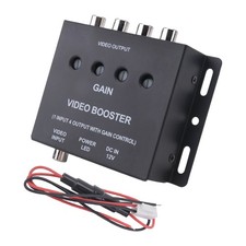 2X(Car Video Splitter 1 to 4 AV Booster Amplifier Splitter for Car CCTV 6160