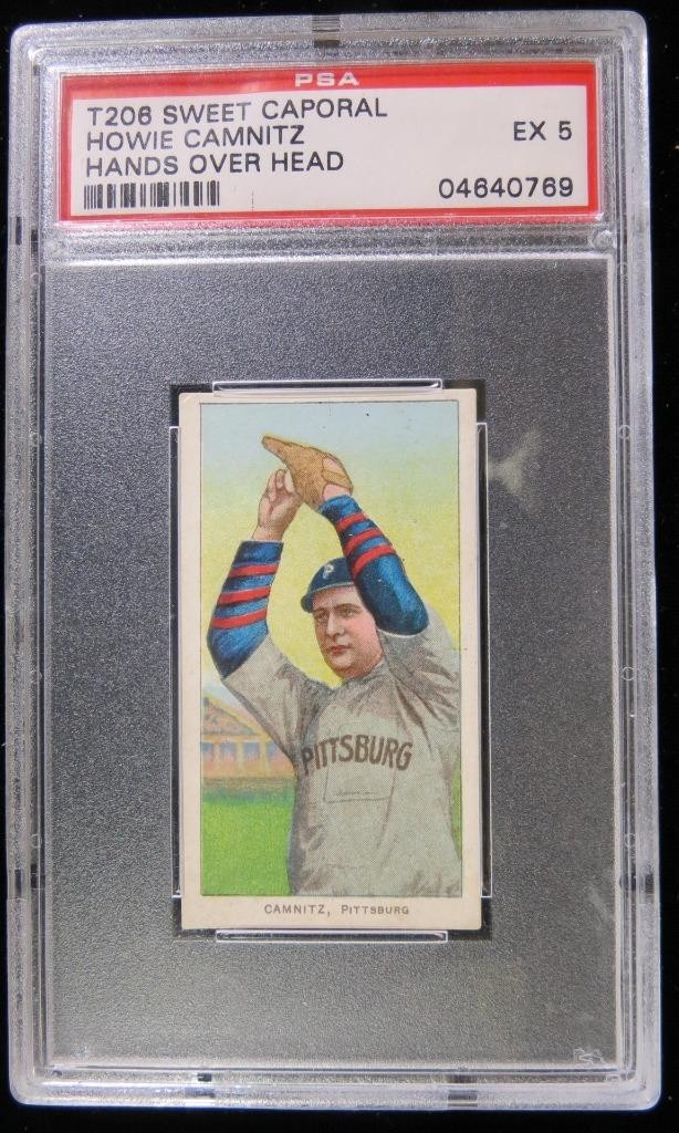 T206 Baseball Tobacco Card Howie Camnitz Sweet Caporal 350/460 PSA 5 EX