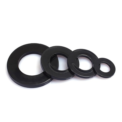#ad NACX 300Pcs Black Nylon Plastic Round Flat Washer Gasket Spacer $9.11