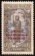 Middle Congo #35 (A2) VF MLH - 1925 30c Bakalois Woman - Ovp t
