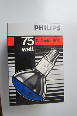 PHILIPS Reflector R95, 75W, 4 Stück, blau, rot, grün, gelb