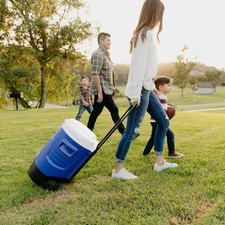 5 Gallon Sport Rolling Cooler Camping Hiking ice cooler on wheels