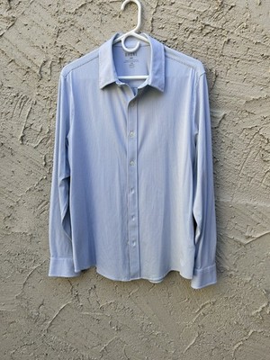 Rhone Commuter Shirt Mens Large Striped Slim Fit Long Sleeve Button-Up  Stretch