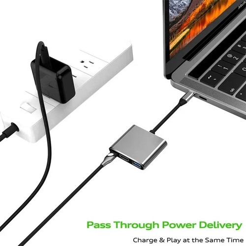 3 in 1 Hub USB auf HDMI kompatibel Splitter HUB Dockingstation für Mac-Book - Bild 3 von 8