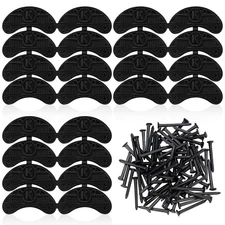 36 PCS Heel Plates - Rubber Shoe Tips, Sole Heels Repair Pads with Nails -