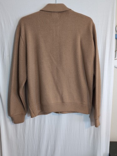 Suéter Vintage Para Hombre L Montgomery Ward Orlon Acrílico Años 80 Cremallera Completa - Imagen 5 de 5