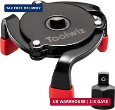 Toolwiz Universal Oil Filter Wrench Adjustable 3 Jaw Oil Filter Removal Tool 2-3
