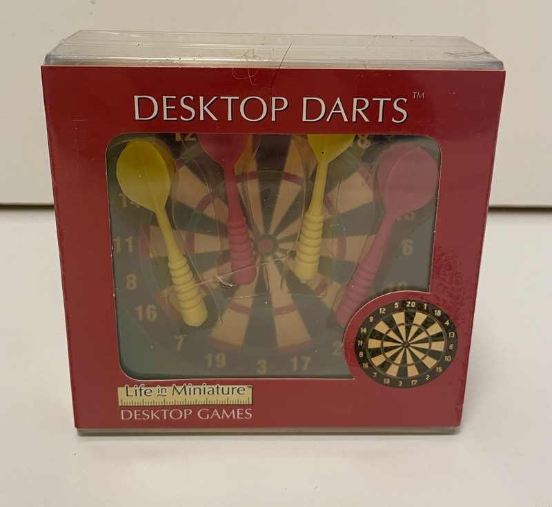 Desktop Darts by Toysmith Life in Miniature Desktop Games NIB