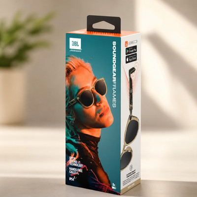 JBL SoundGear Frames Audio Sunglasses Round ONYX Bluetooth Speaker Hands Free
