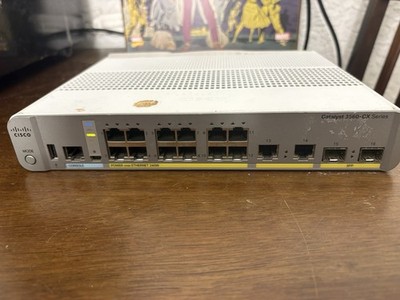 Cisco WS-C3560CX-12PC-S Catalyst 12-Port PoE Switch 240W 2x SFP