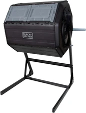 BLACK+DECKER 40-Gallon Dual Chamber Compost Tumbler Outdoor (BDSTGA9701)
